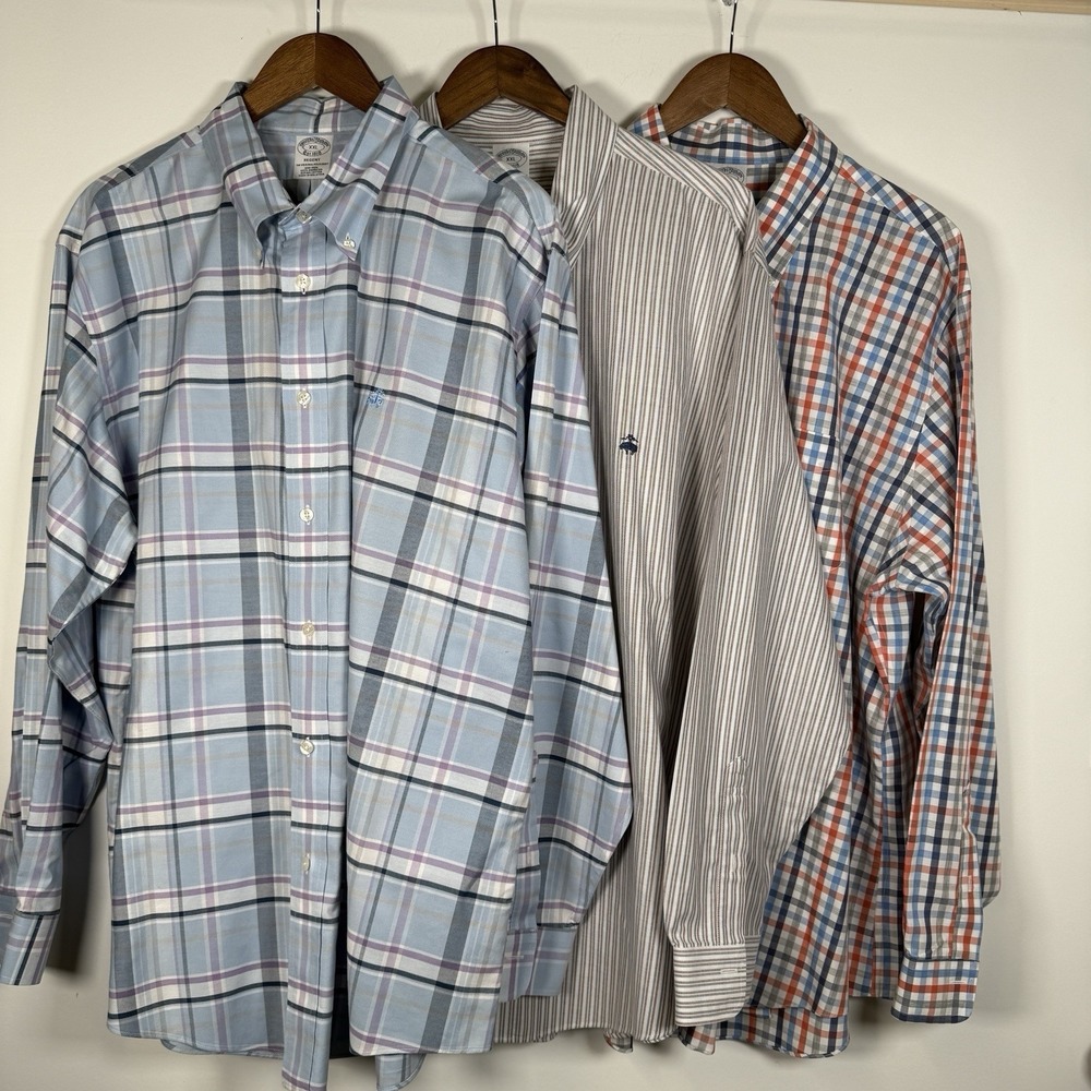 Men's Bundle Of 3. Rooks Brothers‎ Long Sleeve Button Down Size XXL Regent